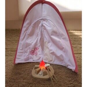 Journey Girls Doll Tent And Campfire with Marshmallows 18" Doll Camping Set